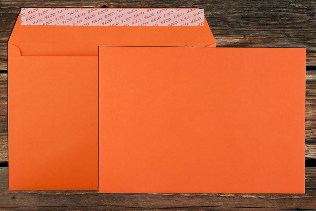 Briefhüllen C4 229x324 mm Haftklebend Orange 120 g/qm